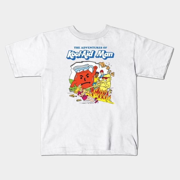 Kool Aid Man Comic Kids T-Shirt by Chewbaccadoll